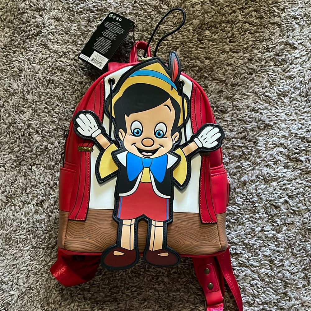 Disney loungefly Pinocchio marionette backpack NWT